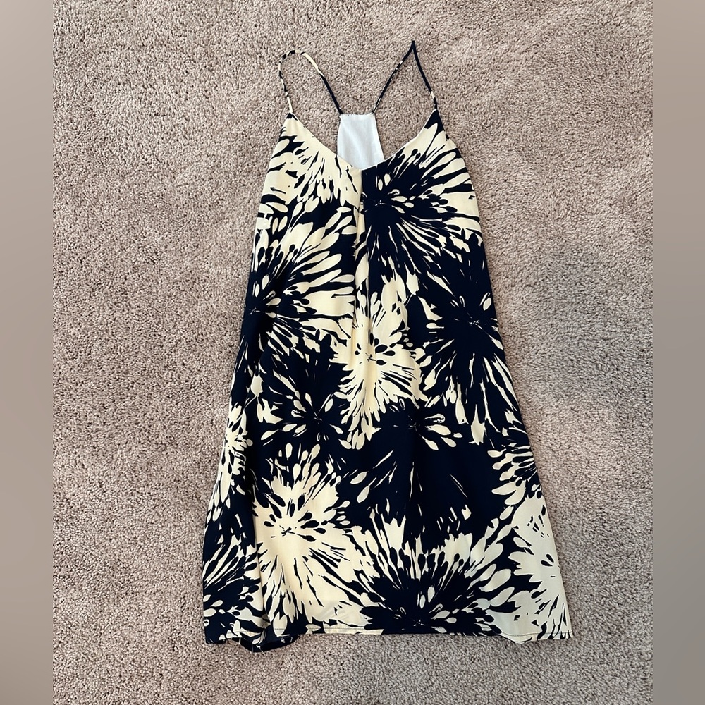 Navy floral dress